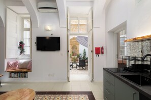 Apartment, 1 Queen Bed, City View | Interior - Classic APT with Internal Court Yard (Valletta)