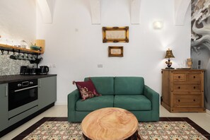 Apartment, 1 Queen Bed, City View | Living area - Classic APT with Internal Court Yard (Valletta)