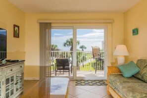 Condo, 2 Bedrooms | Living area - St. Augustine Beach 323: Pool, Views & Comfort 2 Bedroom Condo (St. Augustine)
