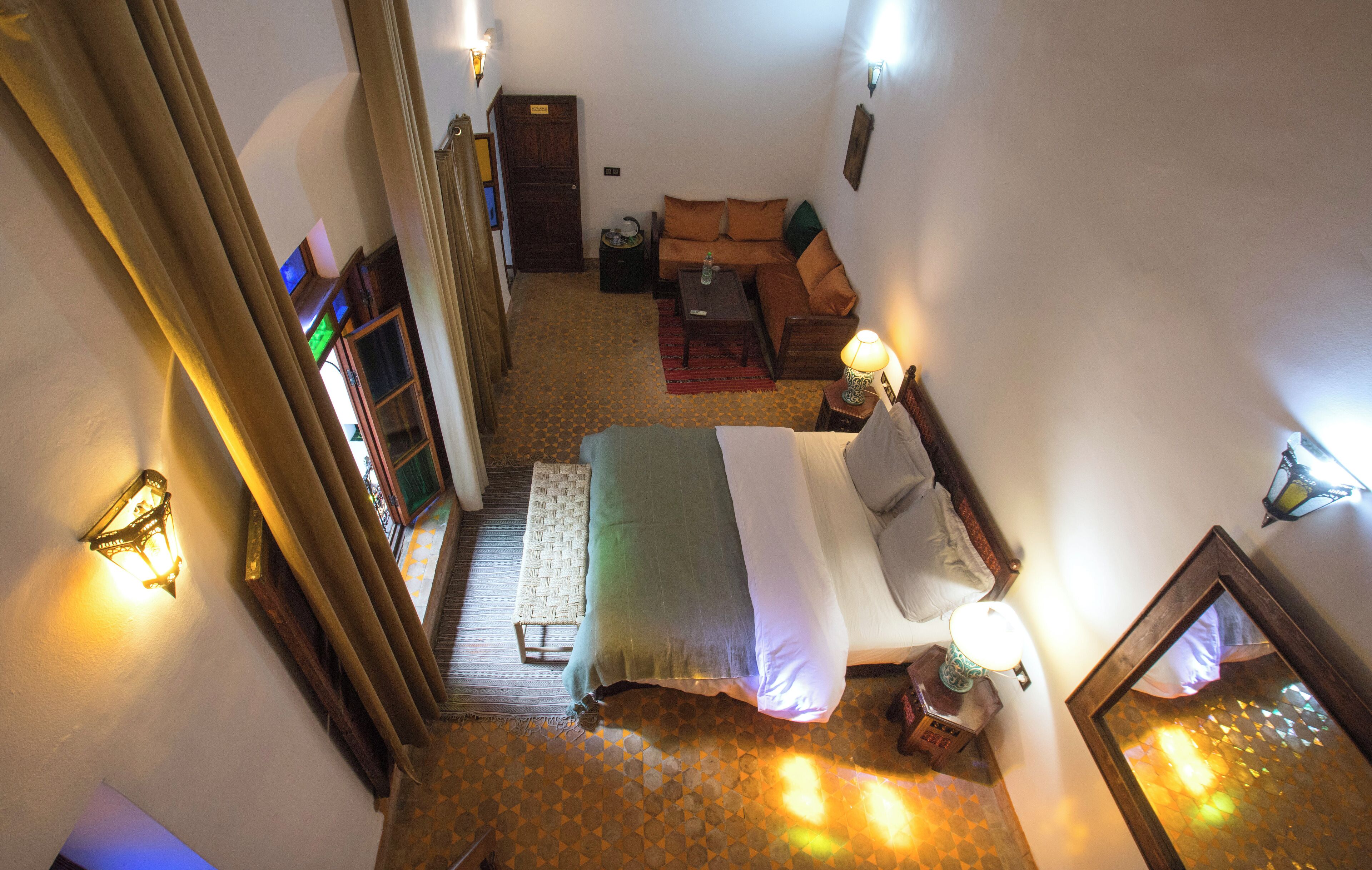 Familien-Vierbettzimmer, Blick auf den Innenhof