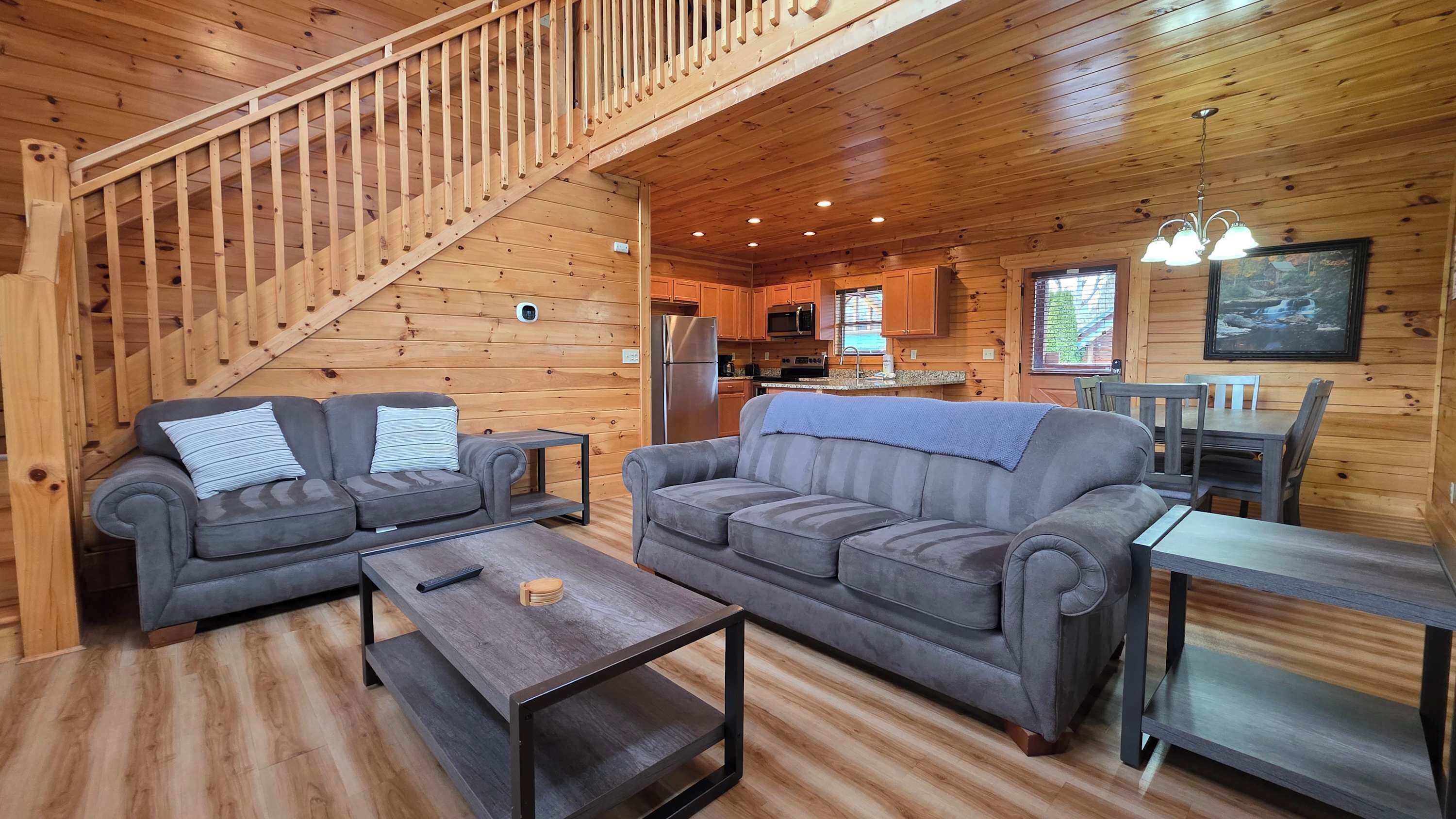 Télévision, cheminée, espaces bureaux