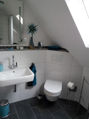 Een douche, een haardroger