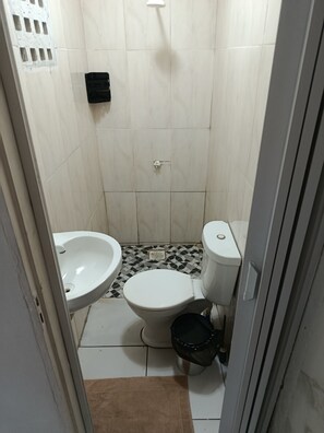 Serviettes fournies, papier de toilette