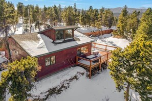 Exterior -  Cozy, Dog-friendly Log Cabin with VIEWS, Hot tub & Fireplace (Gilpin County)
