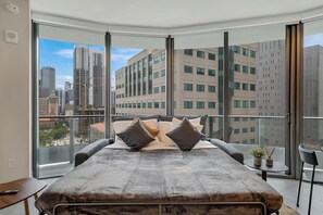 Design Apartment, 1 Bedroom, City View | Living area - Condo First Downtown Miami (Miami)
