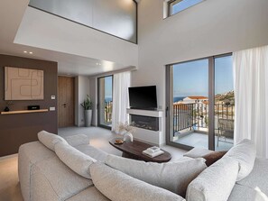 Smart TV, fireplace - Villa Villagio Rosso (Kokkino Chorio)