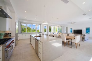 Fridge, microwave, oven, stovetop - Pure Water Villa - Grace Bay Beach - New 5 Bedroom Villa (Leeward)