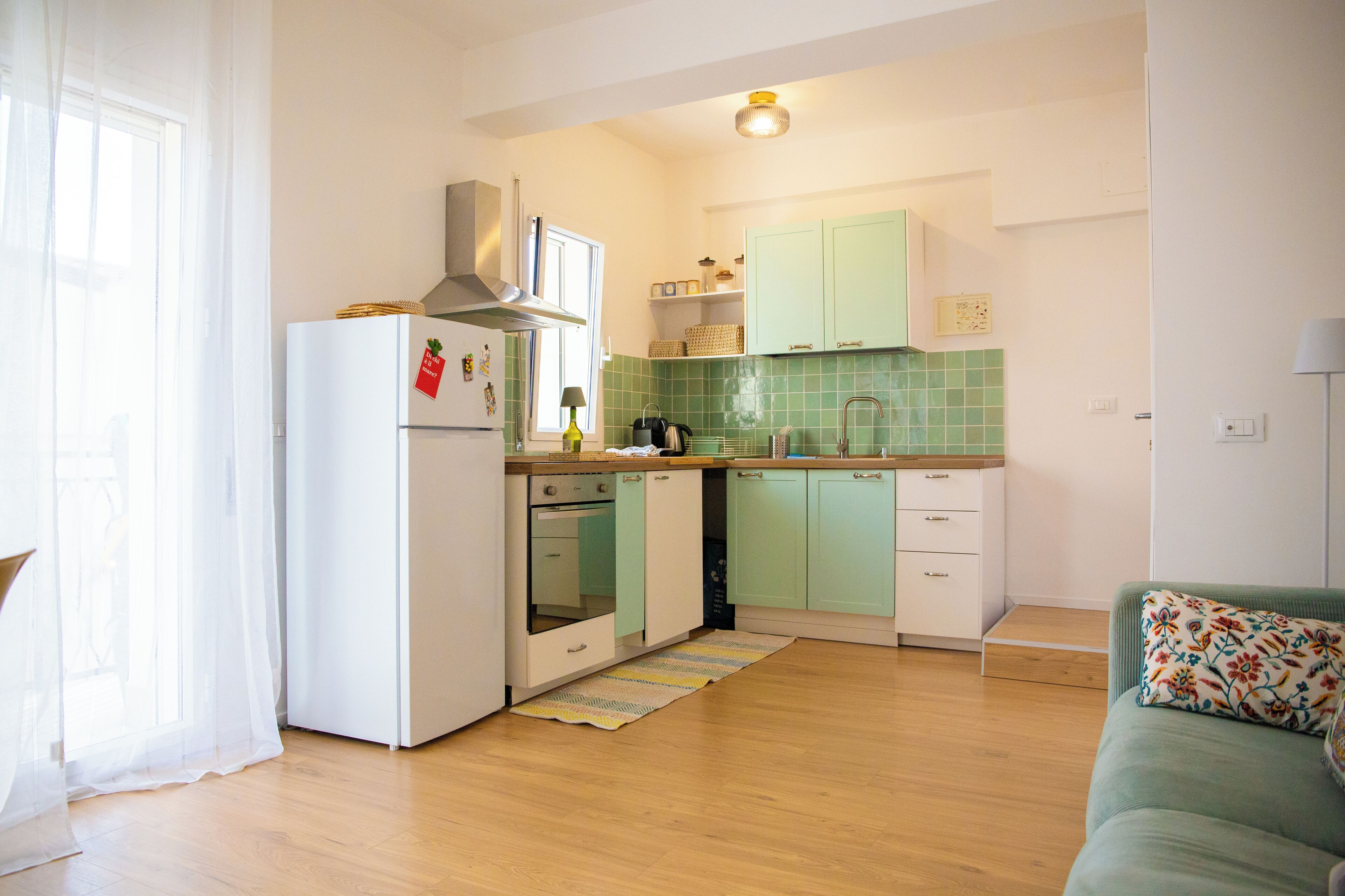 Apartment, eingeschränkter Meerblick | Eigene Küche