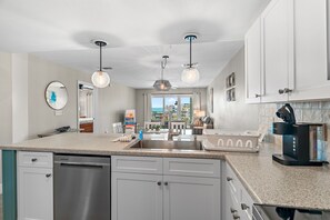 Fridge, microwave, oven, stovetop - 🌴Miramar Beach 2BR Condo | Steps to Beach | Prime Location | Amalfi Coast 425D (Miramar Beach)