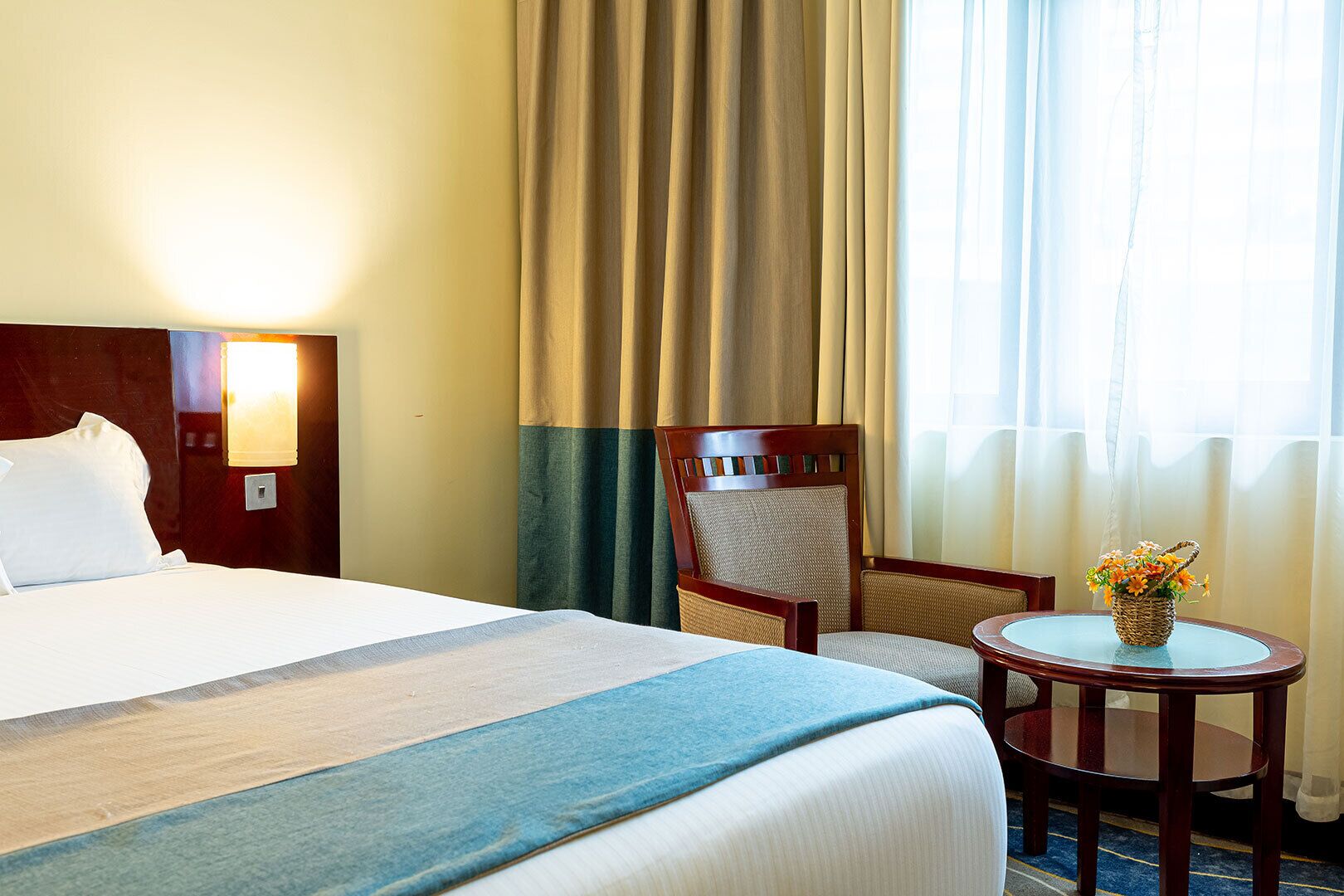 Double or Twin Room, Garden View | In-room safe, desk, laptop workspace, iron/ironing board