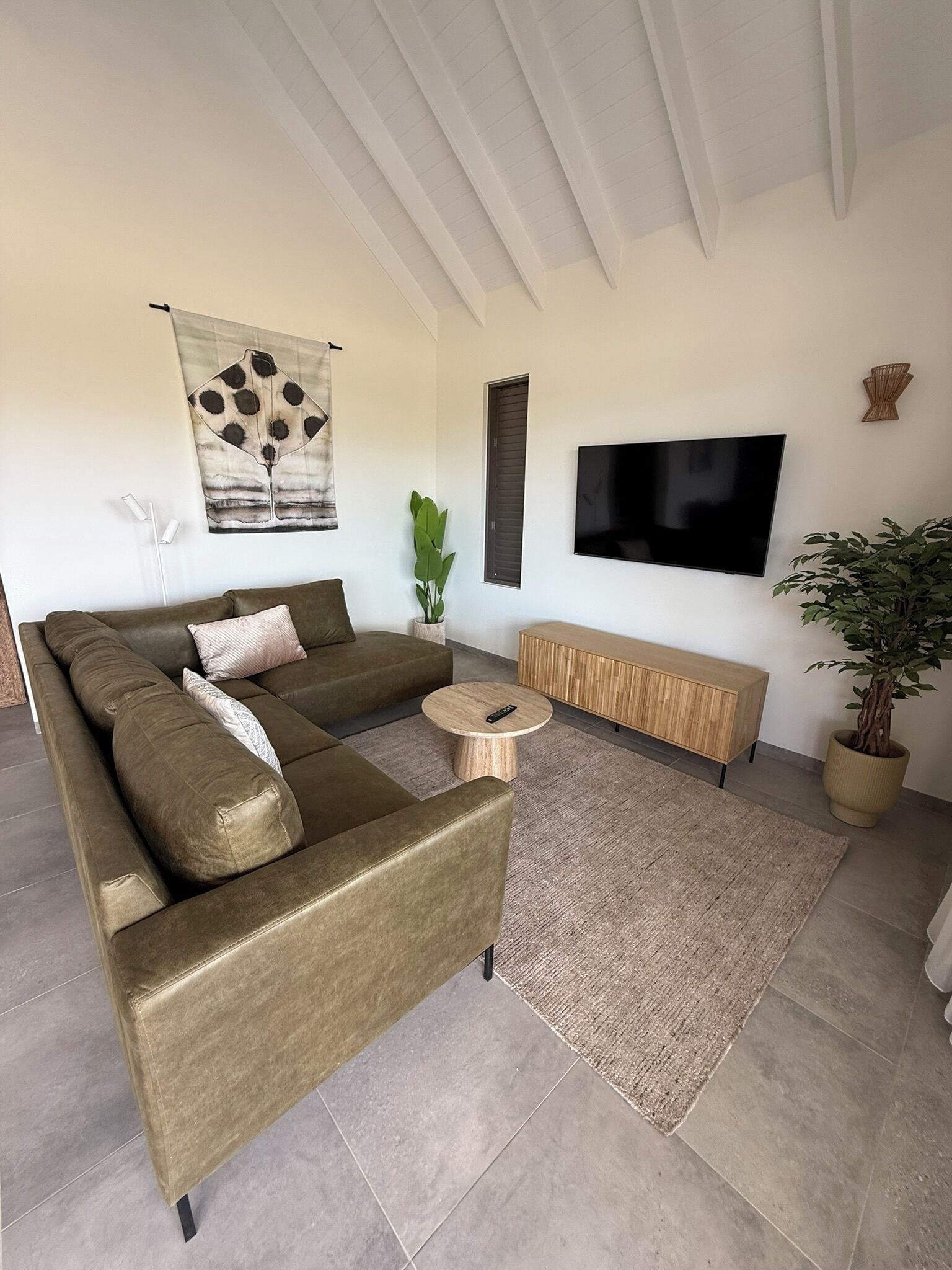 Una Smart TV, un reproductor estéreo