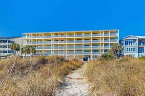 Exterior - Oceanfront condo with private balcony, pool & steps to beach (North Myrtle Beach)