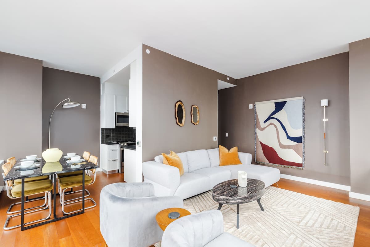 Luxe suite, uitzicht op de stad | Woonruimte
