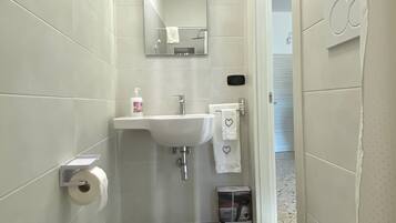 Dusche, Haartrockner, HandtĂŒcher