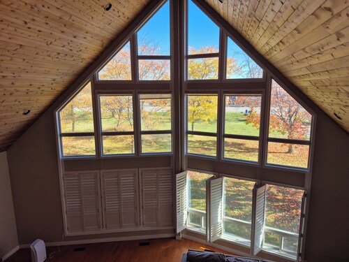 Family Farmhouse Retreat with Huge Heated Pool, Hot Tub, 9 Acres & Private Trail