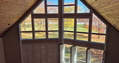 Family Farmhouse Retreat with Huge Heated Pool, Hot Tub, 9 Acres & Private Trail