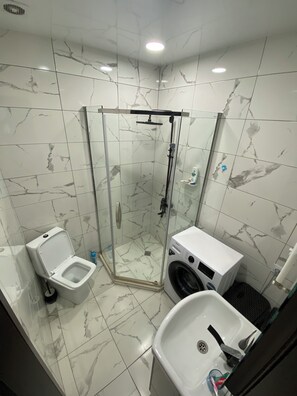 Hair dryer, bidet, towels, soap - "Sugar House" 2-bedroom apartment in gorgeous Tbilisi (tbilisi)