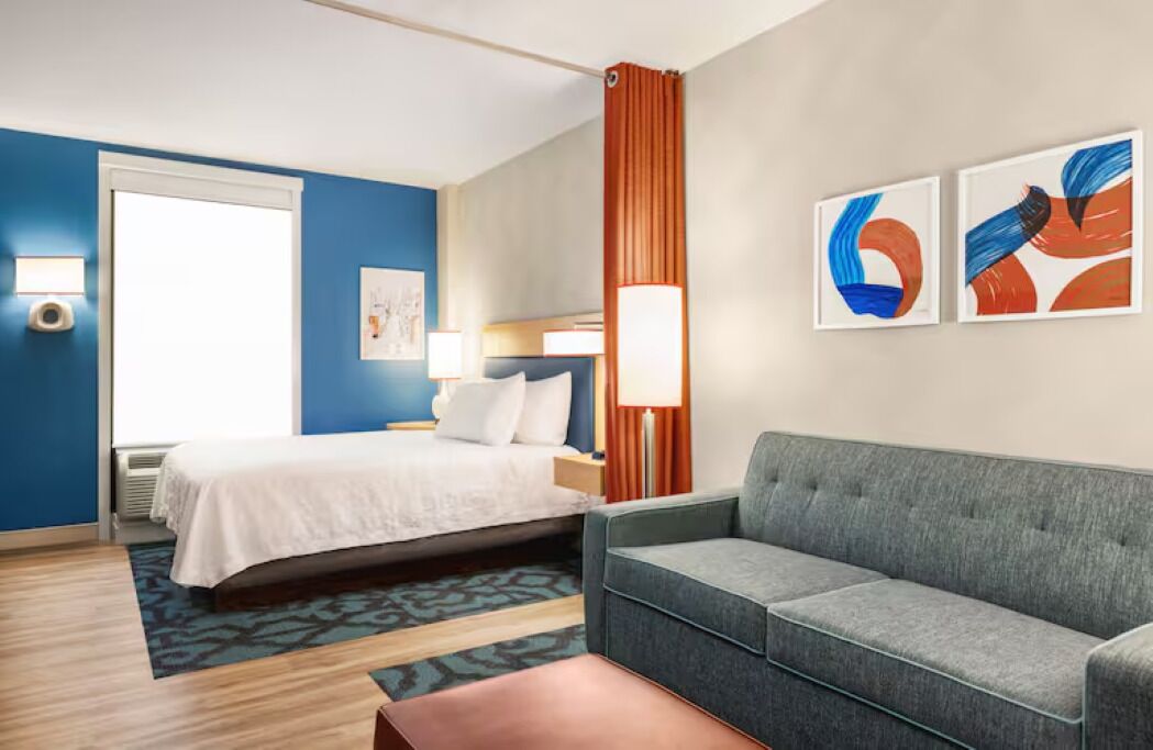 Bedroom. Interior and views may vary based on location and availability.