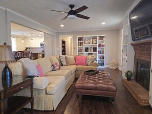 TV connectée, cheminée