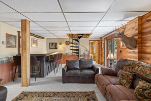 Televisio, takka, kirjoja