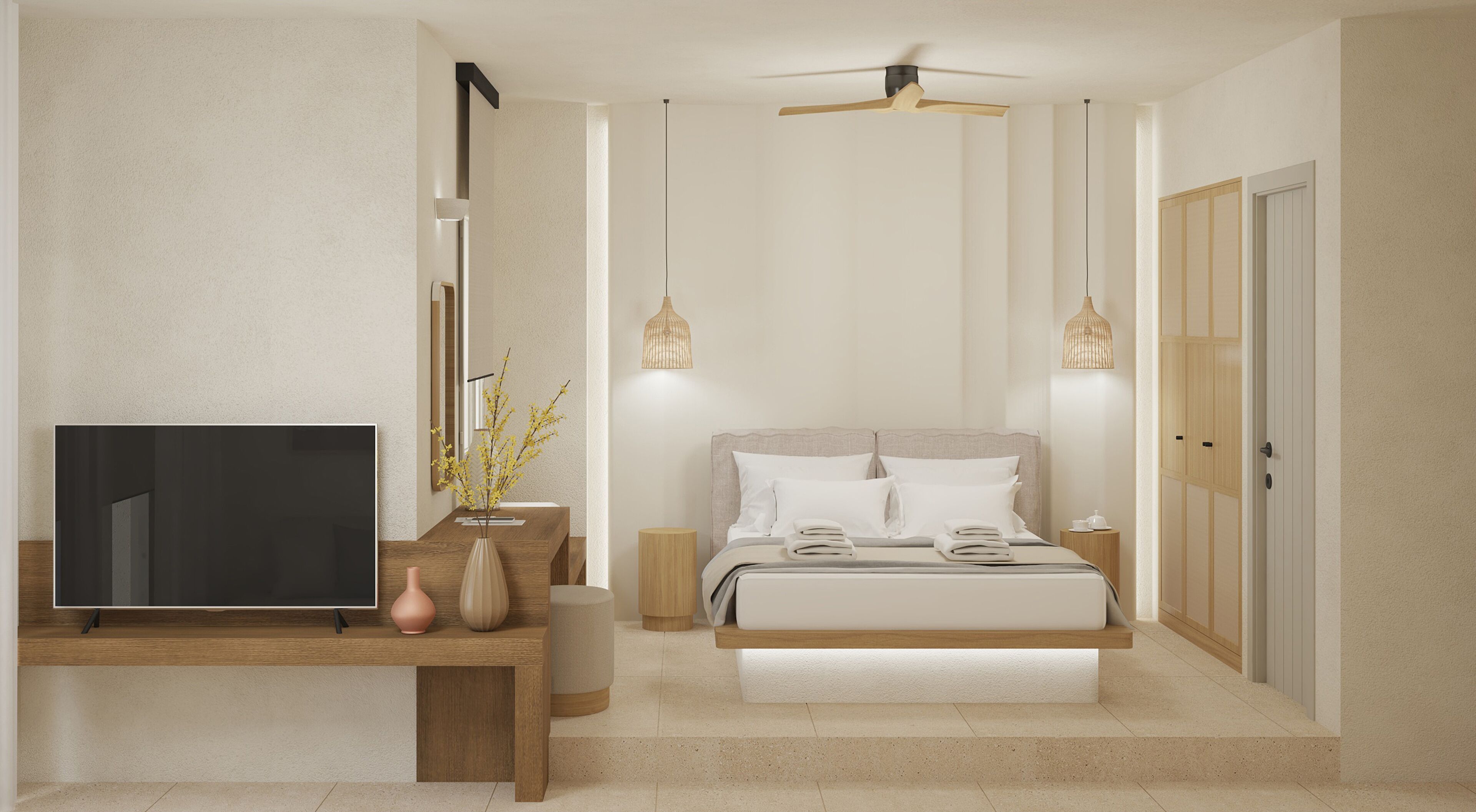 高级别墅, 阳台, 海景 | 客房内保险箱、隔音、熨斗/熨衣板、免费 WiFi