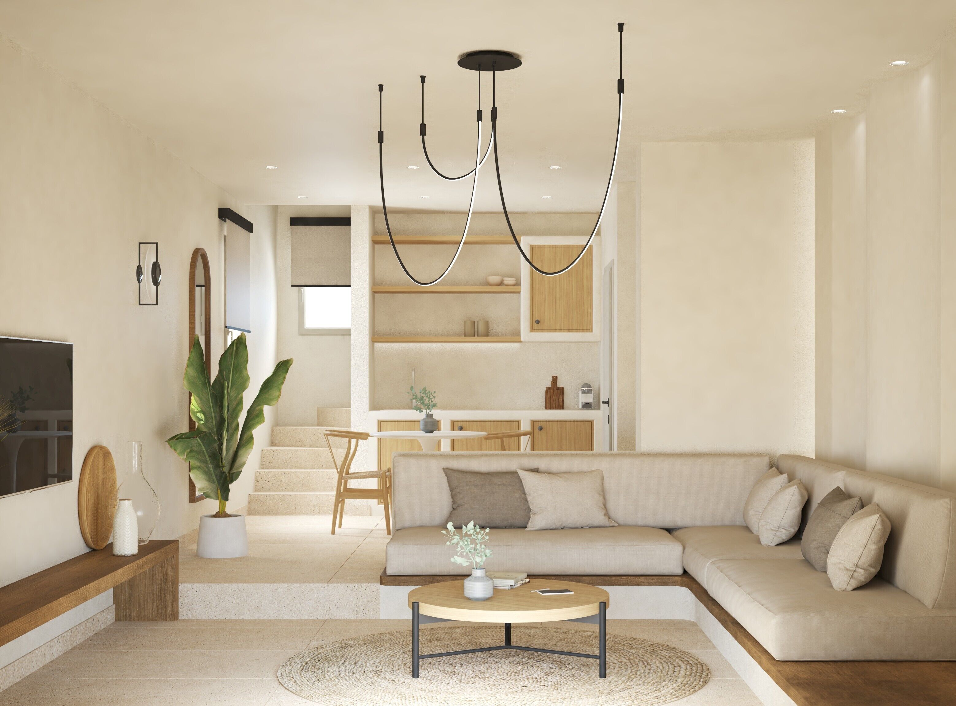 高级别墅, 阳台, 海景 | 起居区