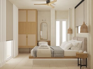 Superior Villa, Balcony, Sea View | In-room safe, soundproofing, iron/ironing board, free WiFi - Evira Suites (Santorini)