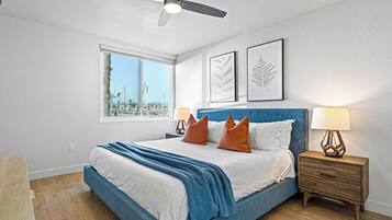 2 bedrooms, in-room safe, iron/ironing board, travel crib