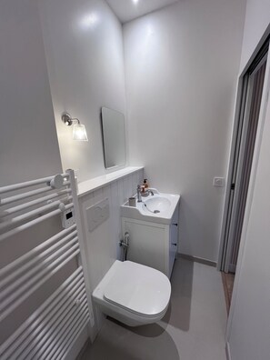 Shower, hair dryer, towels, soap - Le Clos des Berges de l'Ain - House 8/10 pers with swimming pool on the river bank - France (Charnoz-sur-Ain)