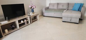 Living area - Albania Dream Saranda Apartments (Sarandë)