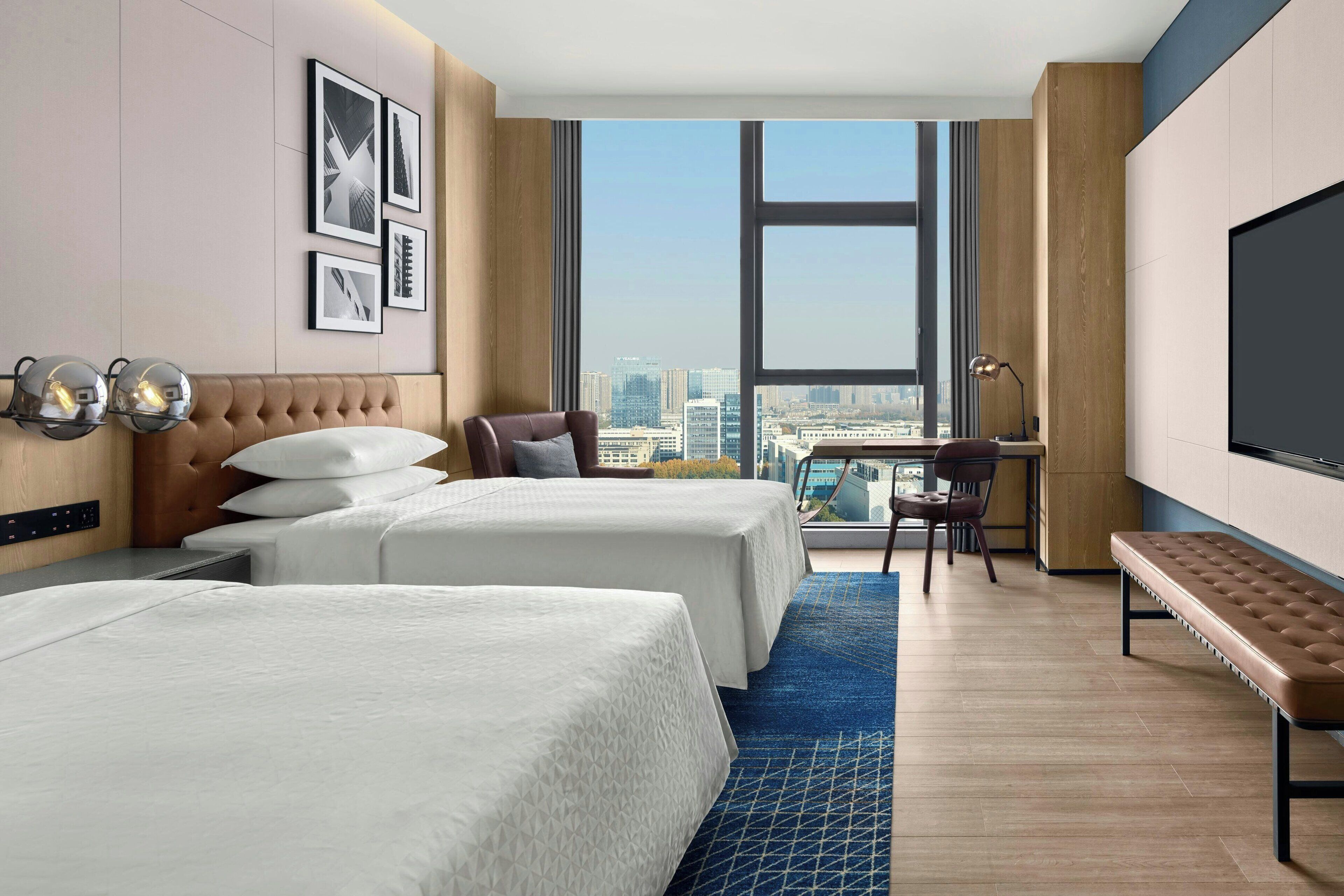 Superior Room, 2 Double Beds, City View