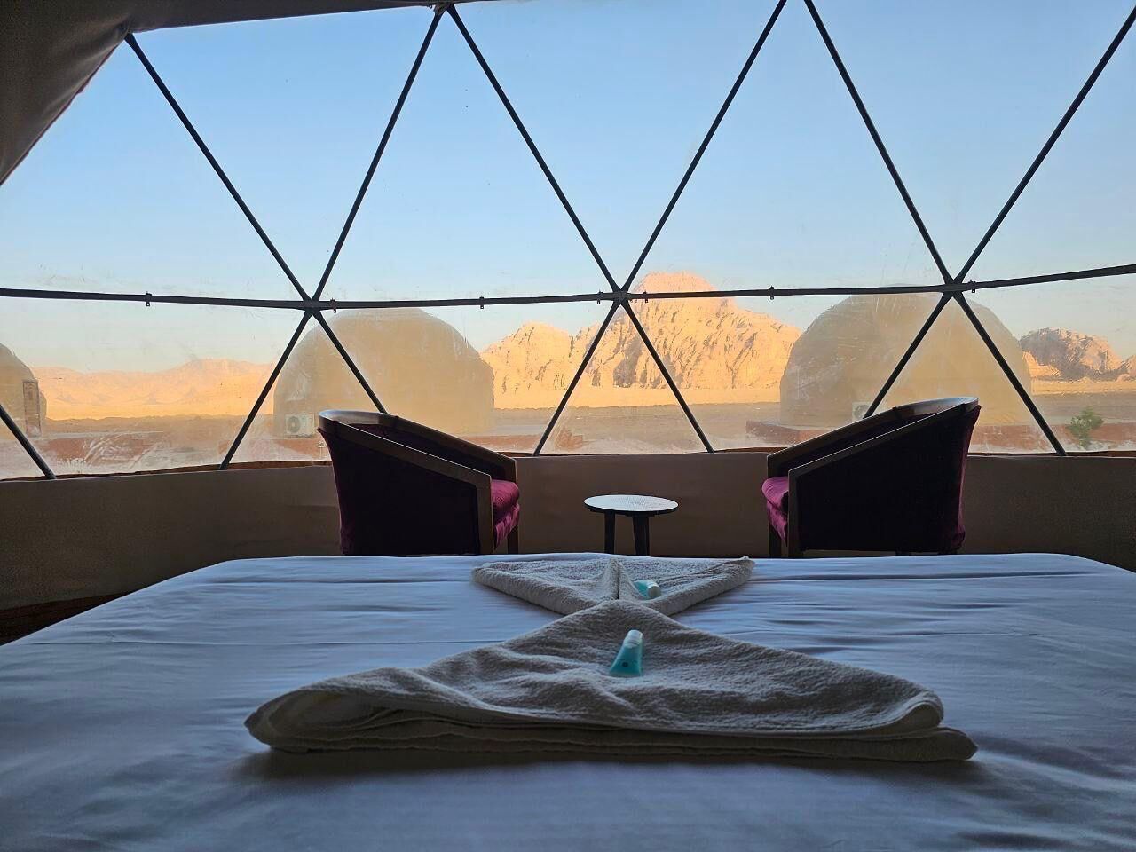 Double or Twin Room, Private Bathroom, Desert View | Blackout drapes, soundproofing, free WiFi