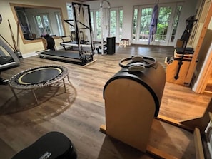 Fitness facility - Cozy Getaway at Two Willows Horse Farm, near Lake Glenville, Highlands, Cashiers (Cullowhee)