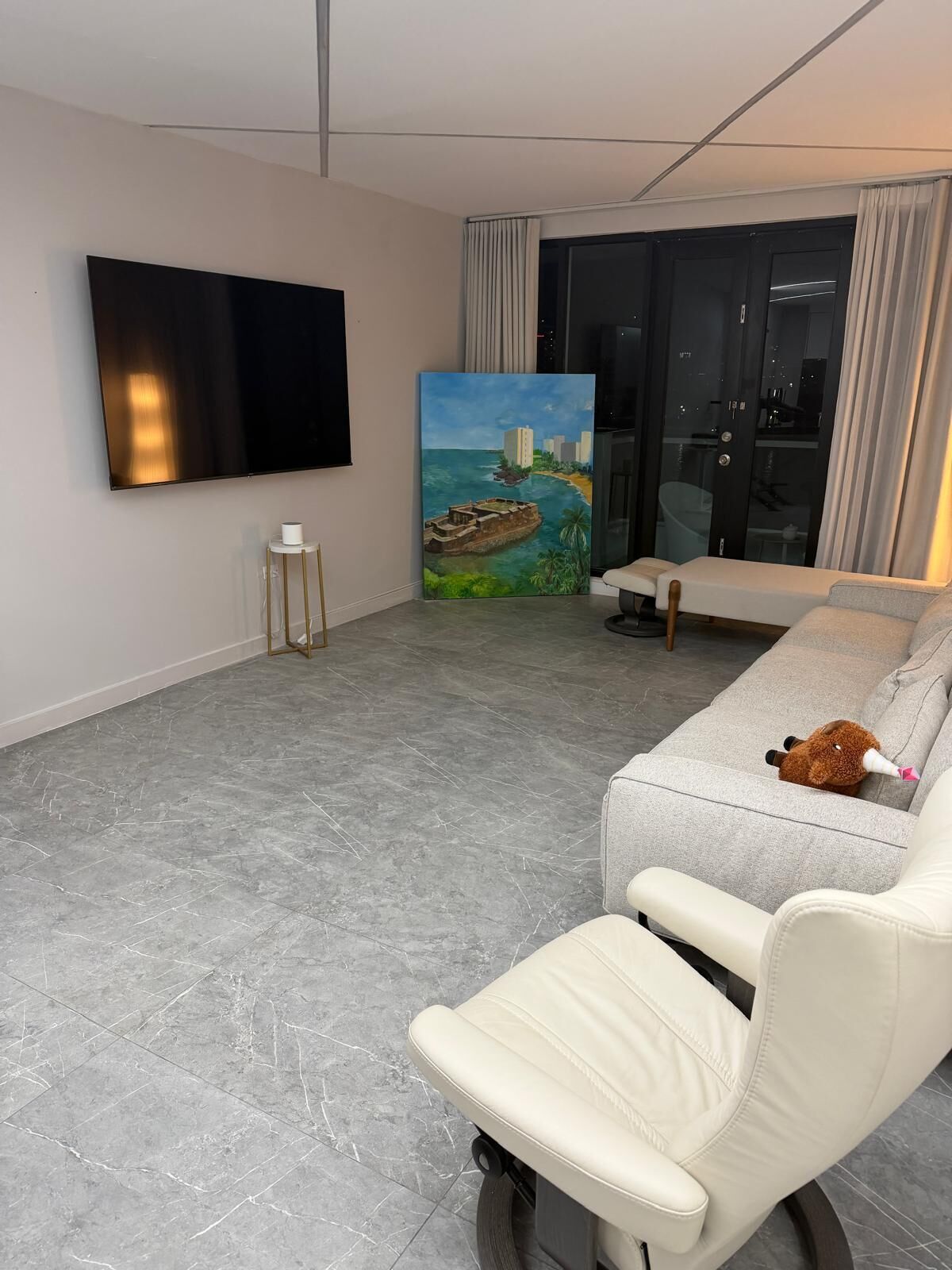 Luksusleilighet, 2 soverom, havutsikt | Oppholdsområde