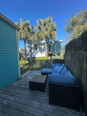 Terrace/patio - The Royal Hideaway- Designer 2BR/2BA, Private Yard (New Orleans)