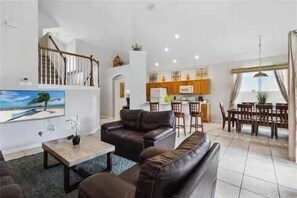 Living area - WP8167SPD – Spacious 6-Bed Oasis with Pool near Disney (Kissimmee)