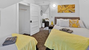 2 dormitorios, tabla de planchar con plancha, wifi gratis y ropa de cama