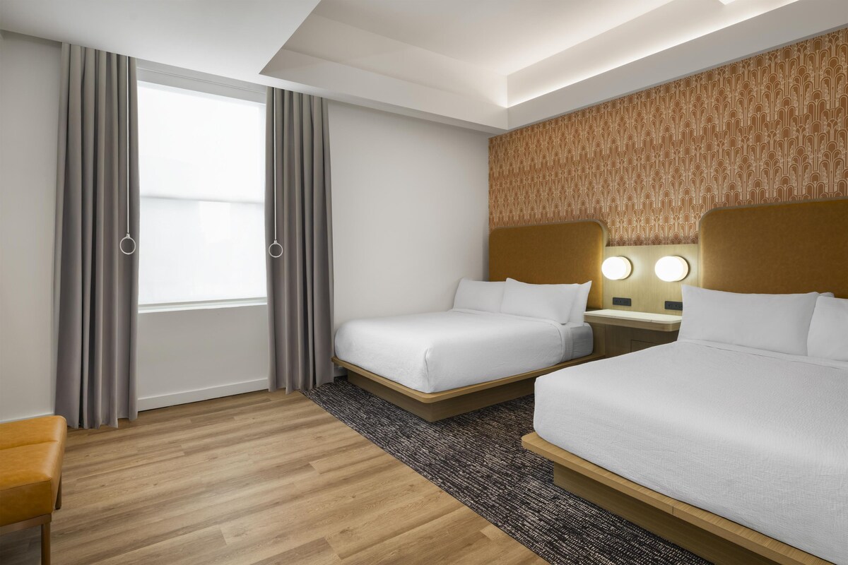 Standard Room, 2 Queen Beds, Accessible, Non Smoking | Premium bedding, in-room safe, desk, laptop workspace