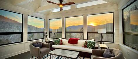 Smart TV, foosball, table tennis, books