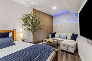2 bedrooms, iron/ironing board, travel crib, WiFi
