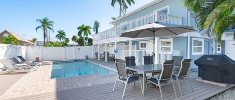 House, Multiple Beds (Blue Pearl Manor Upper) | Pool | A heated pool