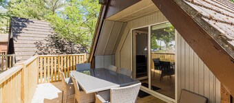 Lovely Cornish pool access lodge at Honicombe Holiday Village