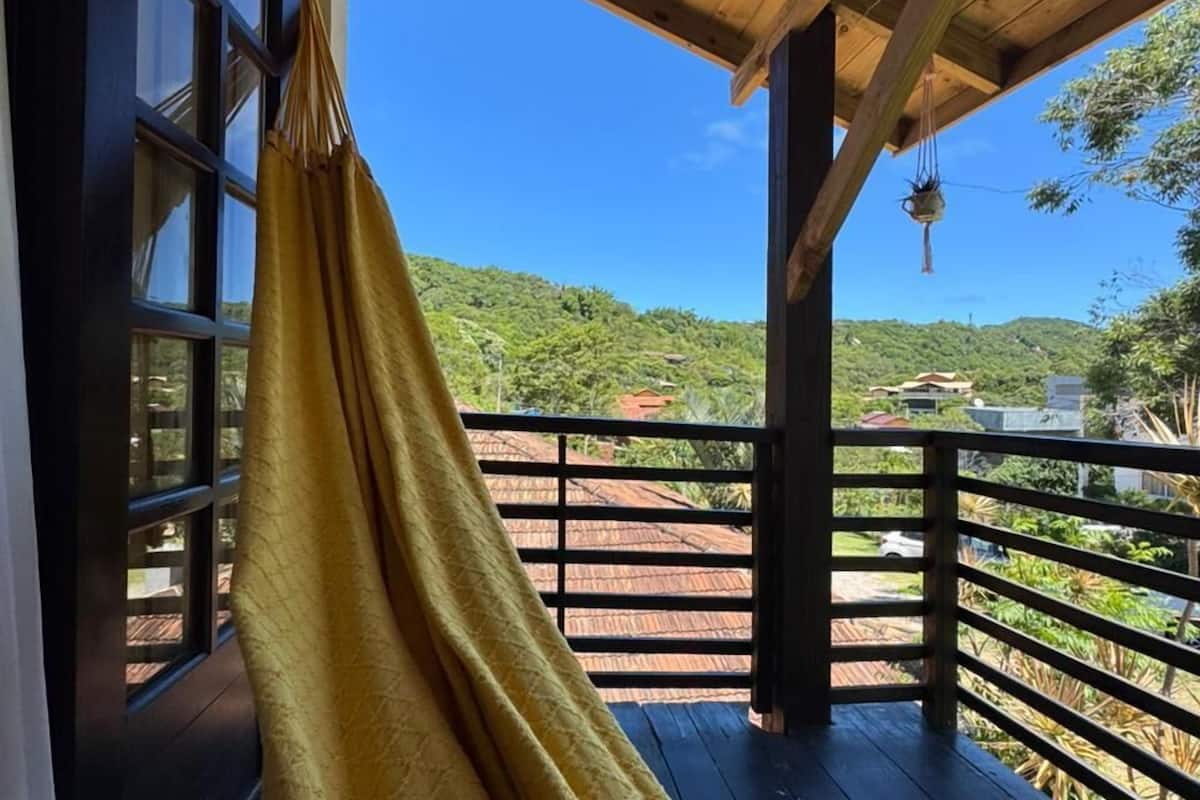 Basic Quadruple Room, Balcony, Garden View