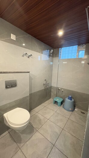 Dusche, kostenlose Toilettenartikel, Haartrockner, Handtücher