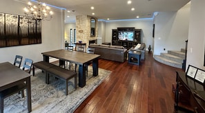 TV, fireplace - The Eagle Nest - a luxury estate near Highland Village with room for 20 guests (Lewisville)