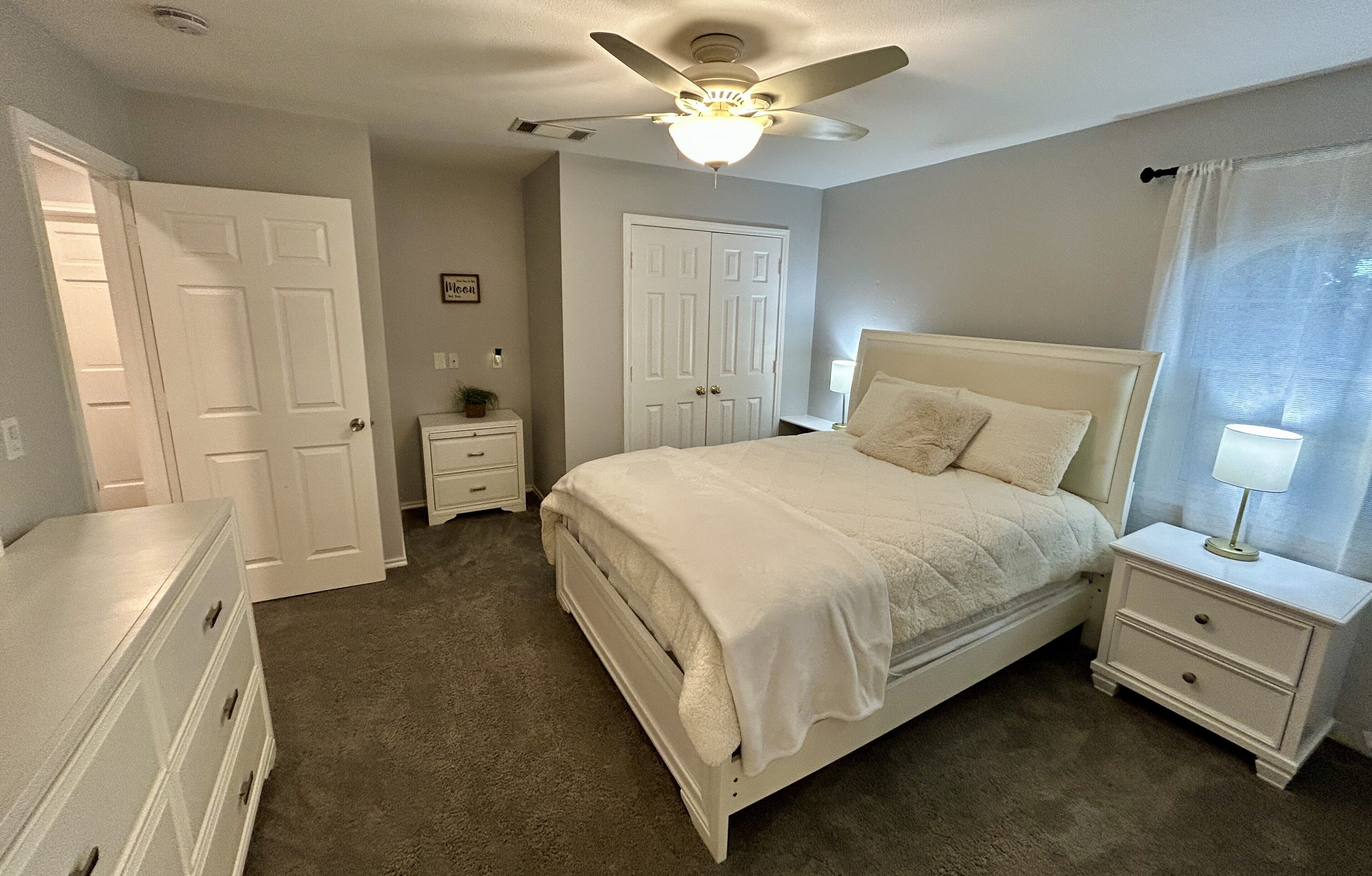 Bedroom 3 upstairs with private access to full bathroom