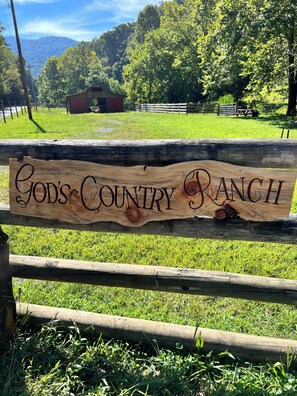 Property grounds - Charming barn dominium studio with Highland cows/Valais lambs by the Smoky Mts. (Walland)