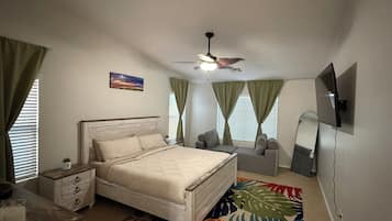 3 bedrooms, iron/ironing board, WiFi, bed sheets