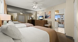 Deluxe Room, Ocean View | Blackout drapes, iron/ironing board, free WiFi, bed sheets - Outrigger Beach Club Resort by Coolvacay (Ormond Beach)