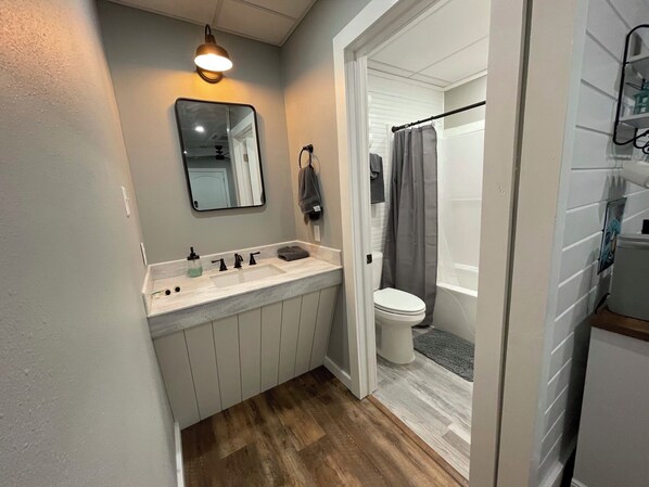 Towels, soap, toilet paper